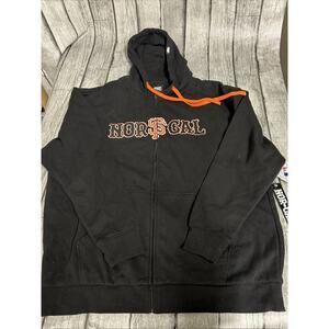NWT Men’s Nor Cal San Francisco Giants Full zip Hoodie Black XXL Heavyweight 2X
